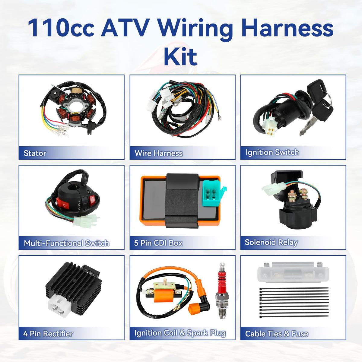 SHIQINHA bundled cable ties and connectors for tidy, secure wire routing