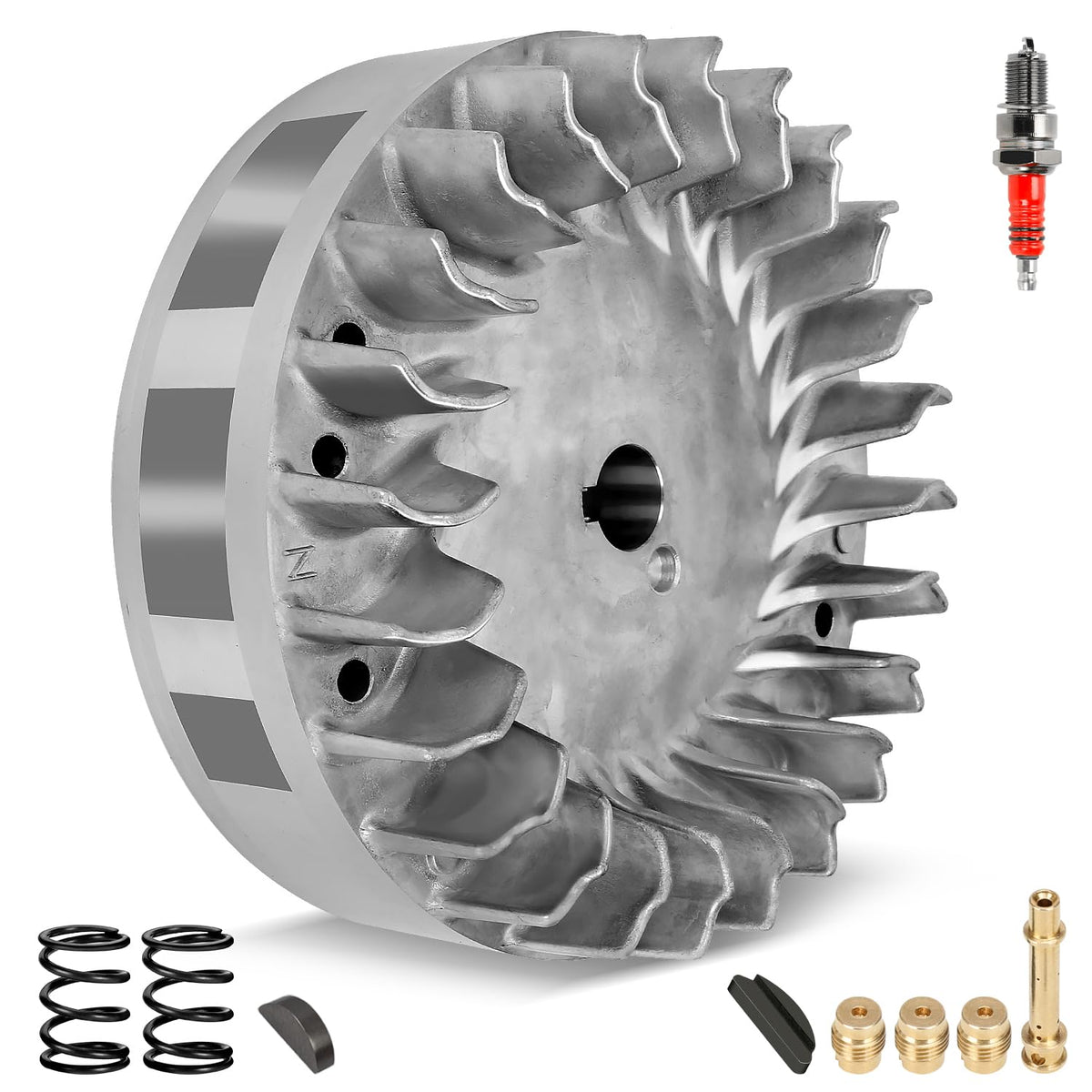SHIQINHA flywheel front view showing precise machining and improved response