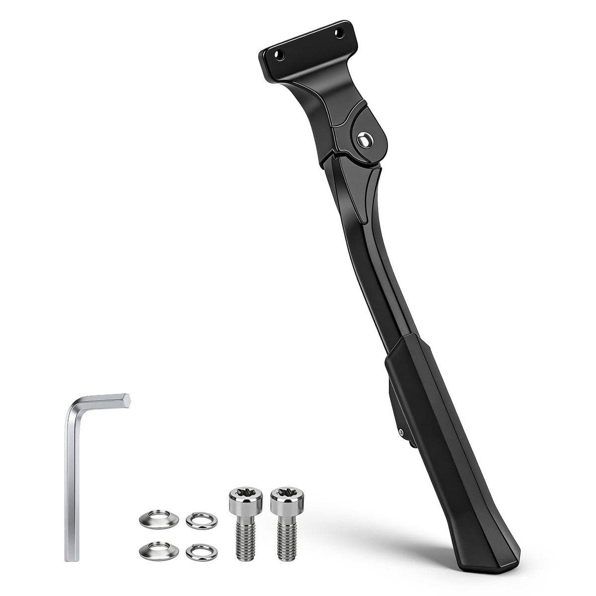 SHIQINHA kickstand front mount showing secure fit and improved stability