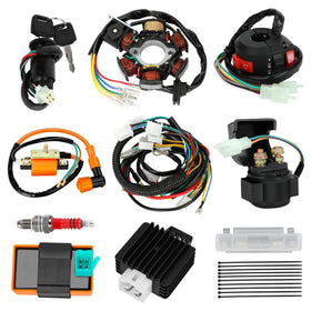 SHIQINHA wiring harness front overview showing organized connectors and improved reliability