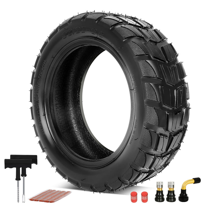SHIQINHA front profile tire showing robust knobby tread for better traction