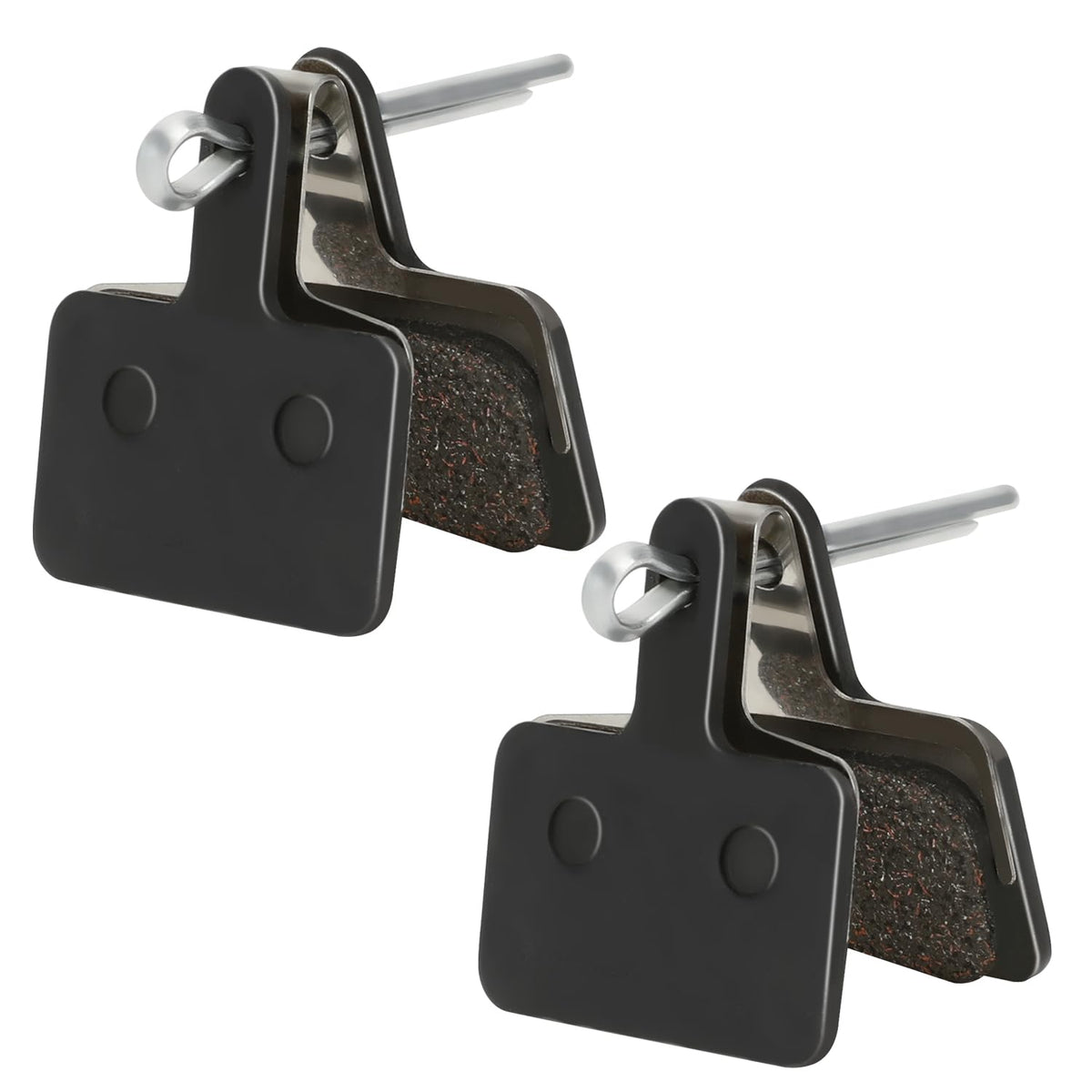 SHIQINHA packaging showing front and rear brake pads, clear compatibility benefits