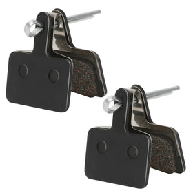SHIQINHA packaging showing front and rear brake pads, clear compatibility benefits