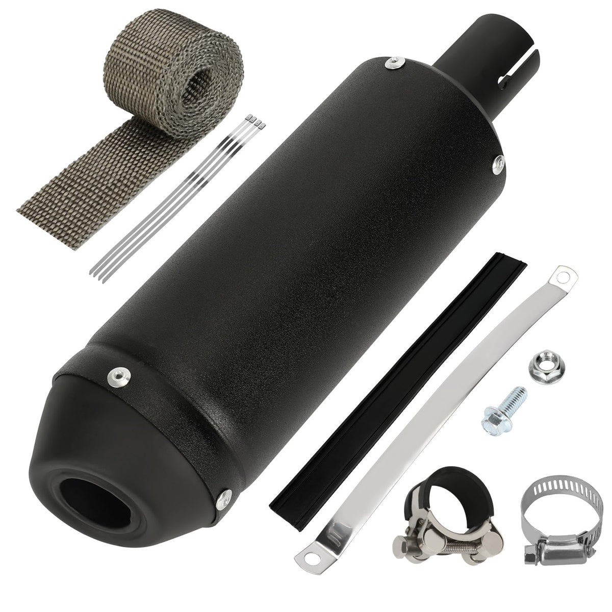 SHIQINHA front view muffler showing compact design and reliable replacement