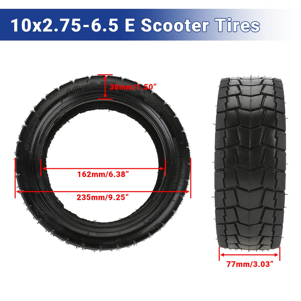 SHIQINHA tire installed on iScooter IX3 demonstrating improved grip and stability