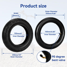 SHIQINHA inner tube with included repair kit for fast roadside fixes