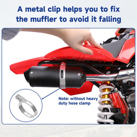SHIQINHA muffler installed on 125cc ATV demonstrating improved sound control on vehicle