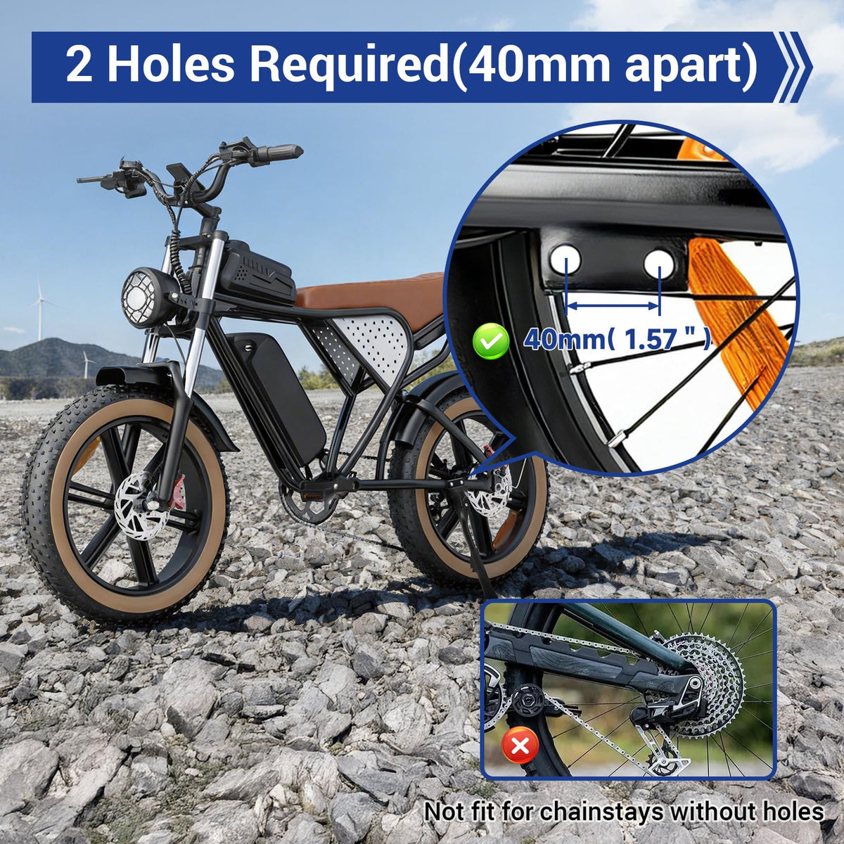SHIQINHA installed on Super 73 side view providing reliable parking support