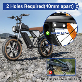 SHIQINHA installed on Super 73 side view providing reliable parking support