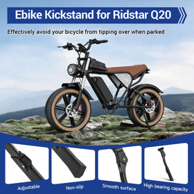 SHIQINHA kickstand supporting fat tire bike for better balance and safety