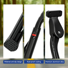 SHIQINHA kickstand widened anti-slip foot closeup for improved ground grip