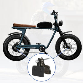 SHIQINHA pads on an e-bike in city setting demonstrating confident braking