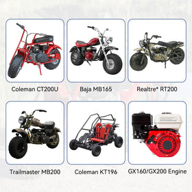 SHIQINHA exhaust mounted on mini bike side profile improving stability and sound