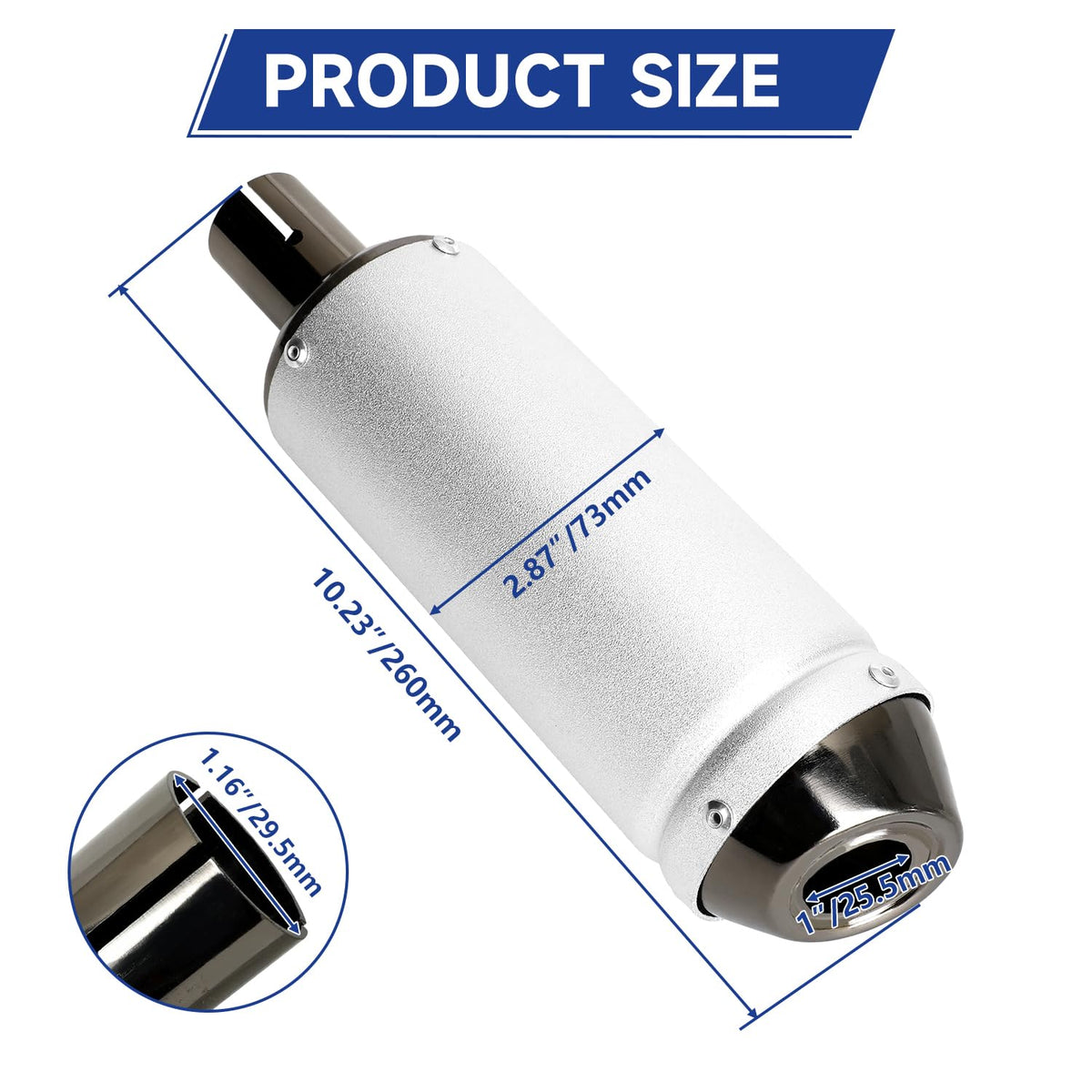 SHIQINHA heavy-duty hose clamp detail for stronger exhaust connection and stability