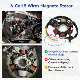 SHIQINHA multi-function switch and ignition key set illustrating simplified rider controls