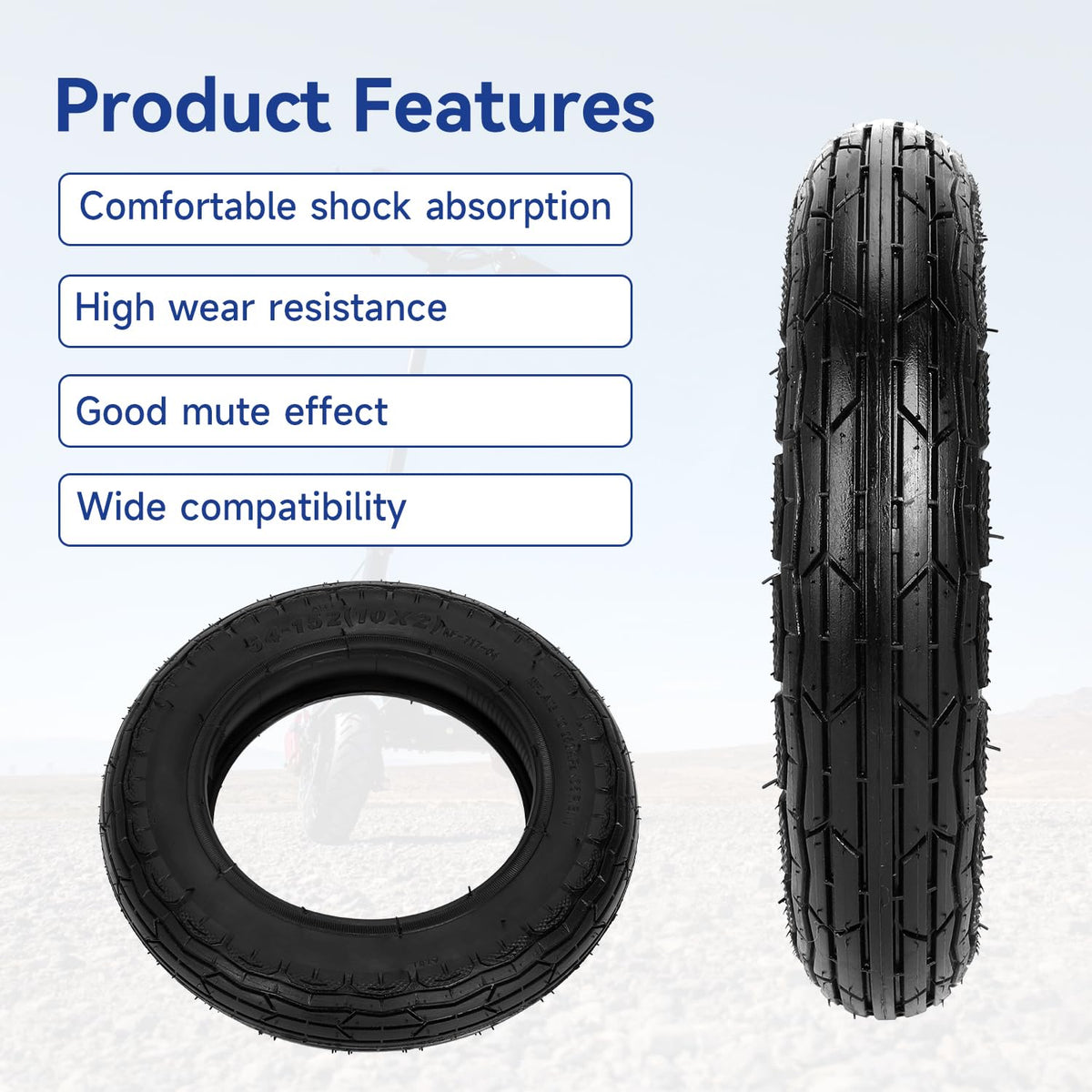SHIQINHA side profile mounted on 152 mm rim for correct fit and stability