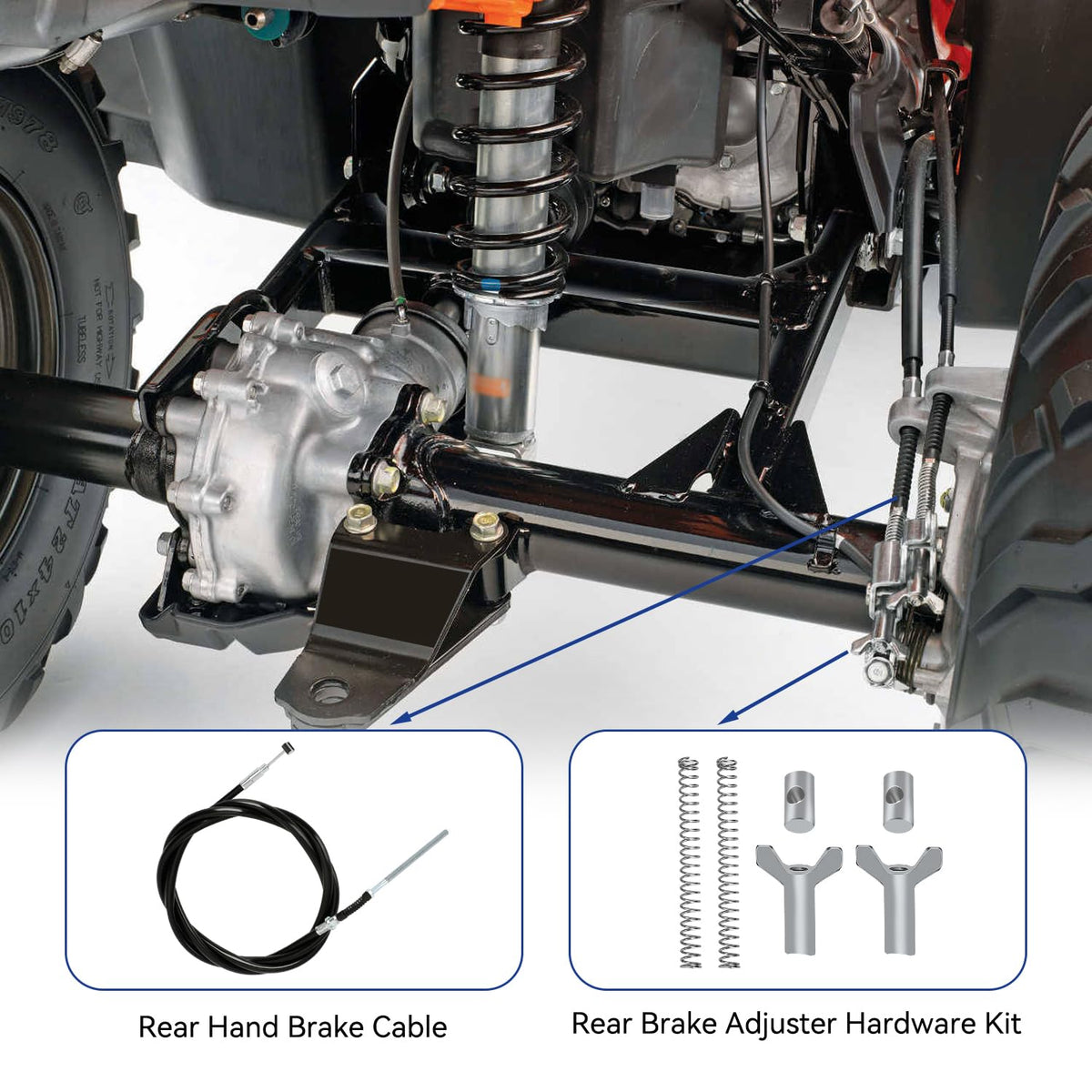 SHIQINHA cable routing under chassis showing correct fitment and tidy installation advantage