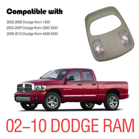 SHISHISHUN overhead console installed in Dodge Ram cabin demonstrating seamless OEM integration