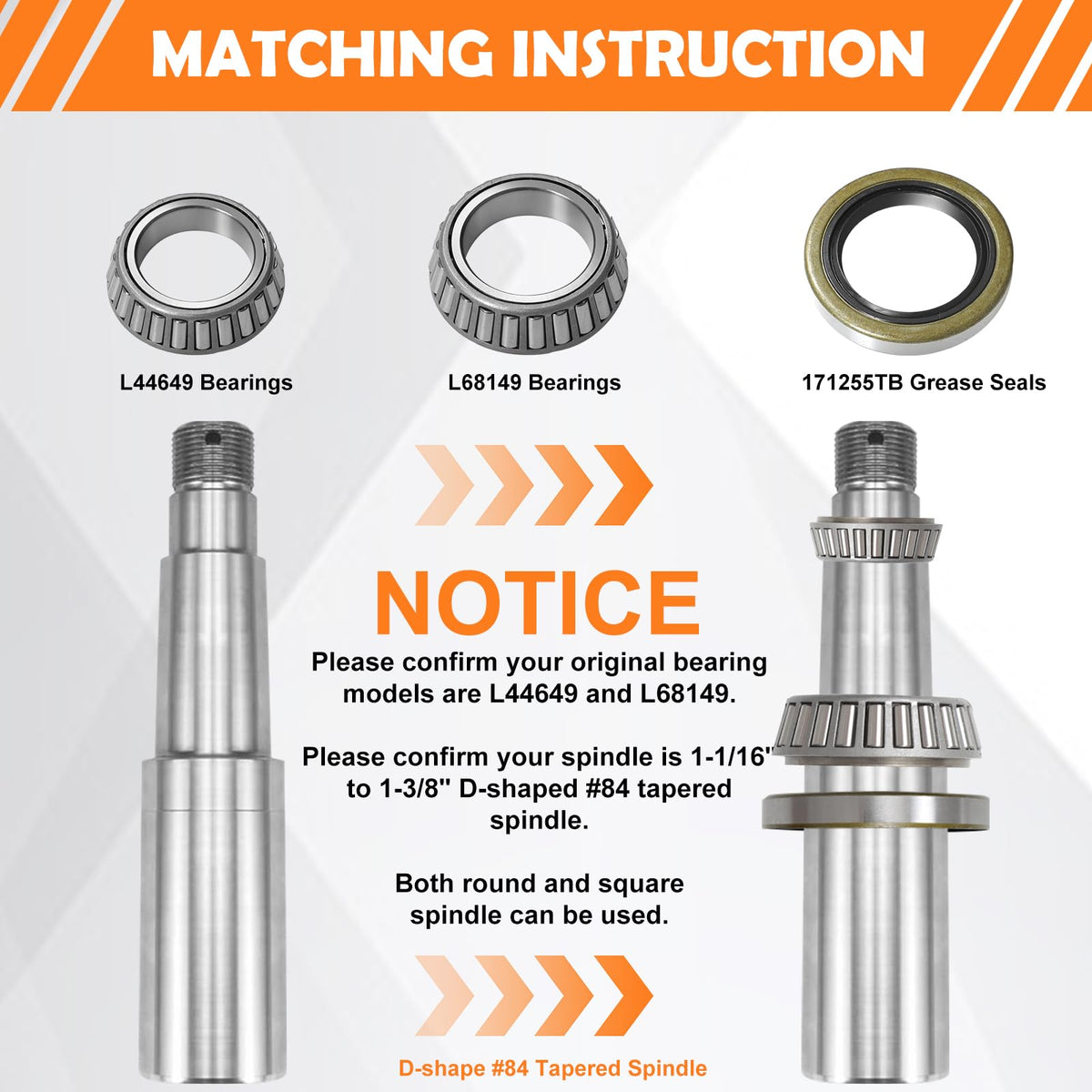 shliyitx 1.719 inch grease seal detail with measurement visible to confirm correct spindle fit