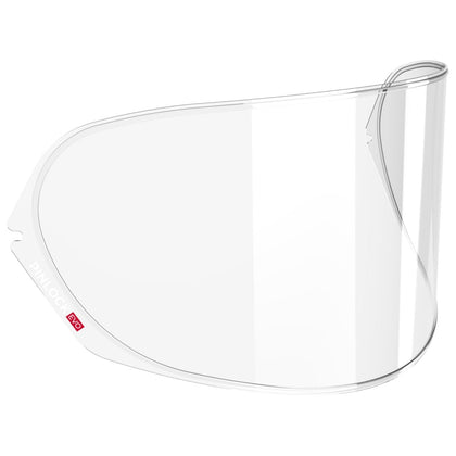 Shoei Pinlock EVO front view showing clear visor and improved visibility