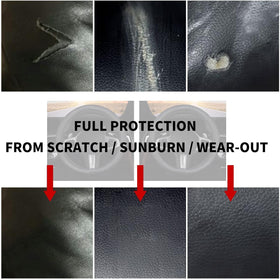 Sholer cover installed on flat-bottom wheel demonstrating secure fit and control