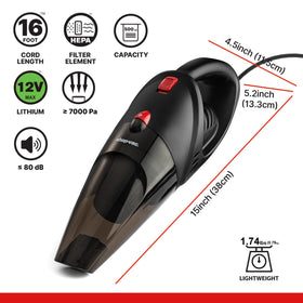 Shop-Vac 500ml dust cup opened showing easy-empty convenience benefit