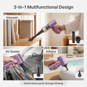 Shop-Vac S4 beside a smartphone to show scale and lightweight convenience