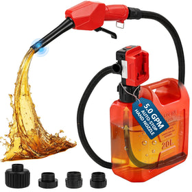 SHOWEEDILL front view of pump showing compact portability and fast filling