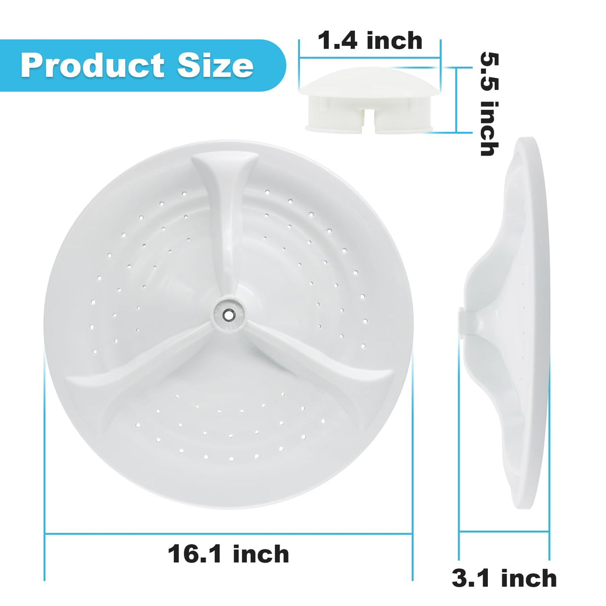 showingo center cap detail showing secure cover and neat finish benefit