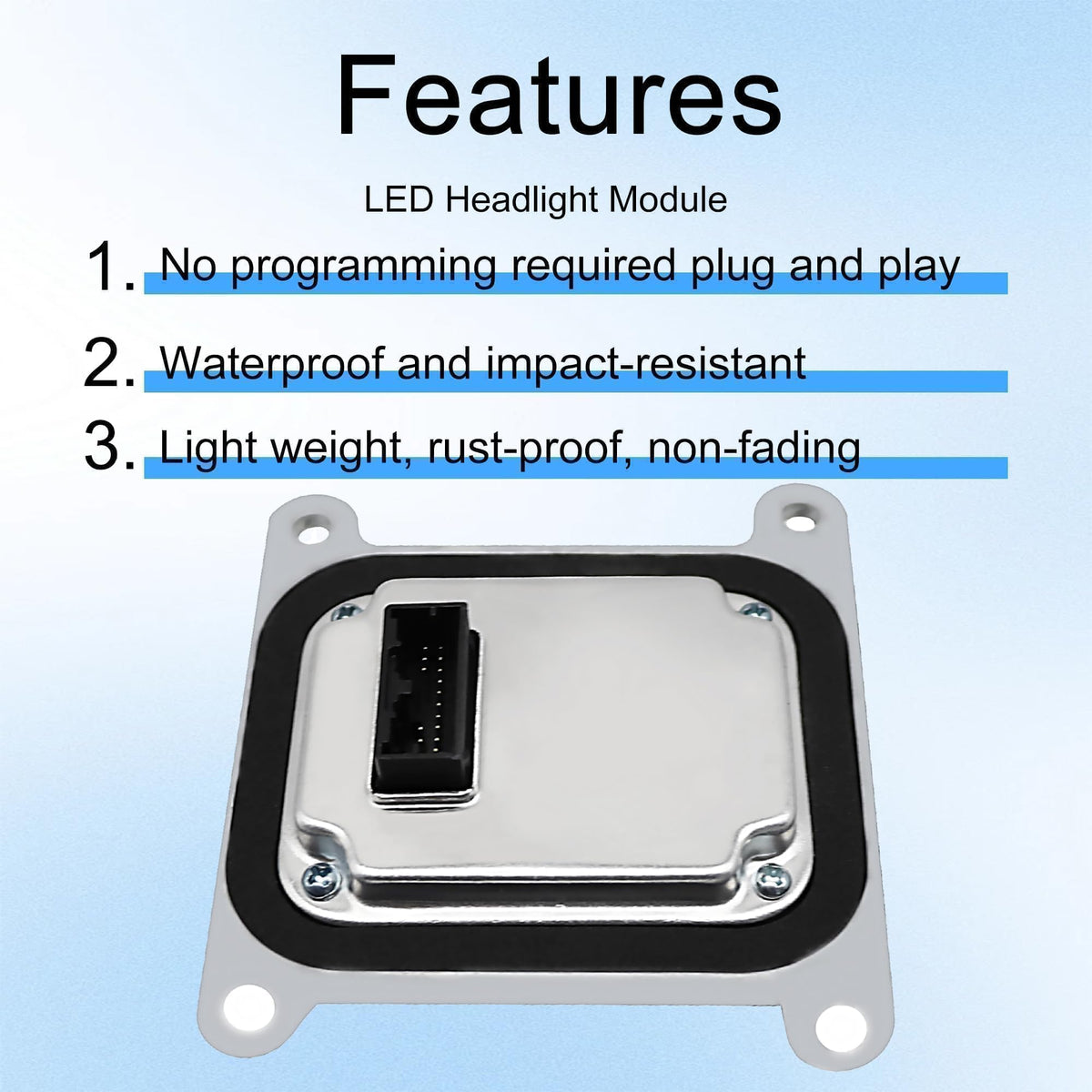 Shtuomoland module installed in headlight assembly demonstrating straightforward replacement