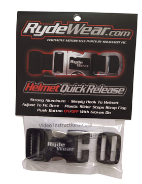 Shubandit RydeWear slider detail demonstrating strap-stop feature for reduced flapping