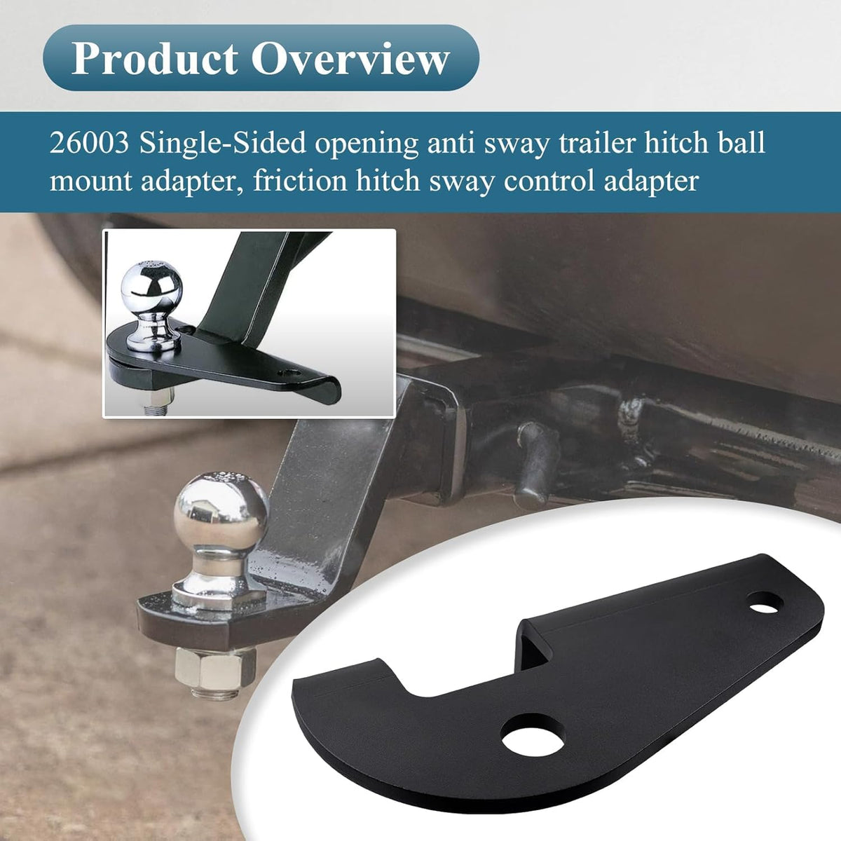 SHUJUKU adapter side profile showing robust shape and strength benefit