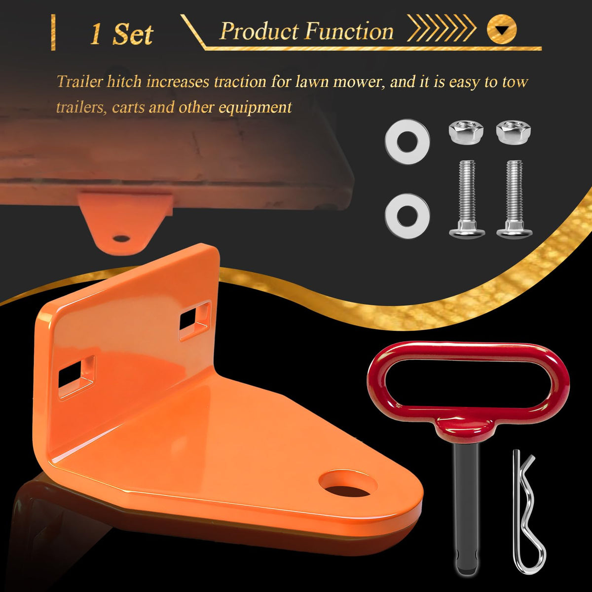SHUJUKU included carriage bolts and nuts laid out for quick installation benefit