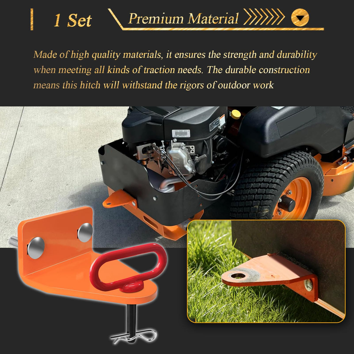 SHUJUKU hitch beside tape measure showing size and fitment confidence benefit