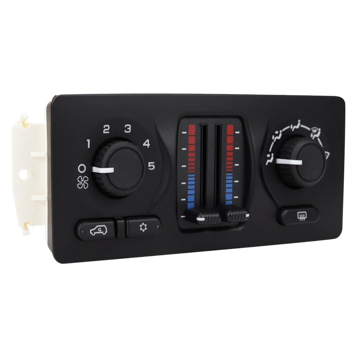 SHUNTALL front view of 599-210XD control panel showing clean face and buttons for easy replacement