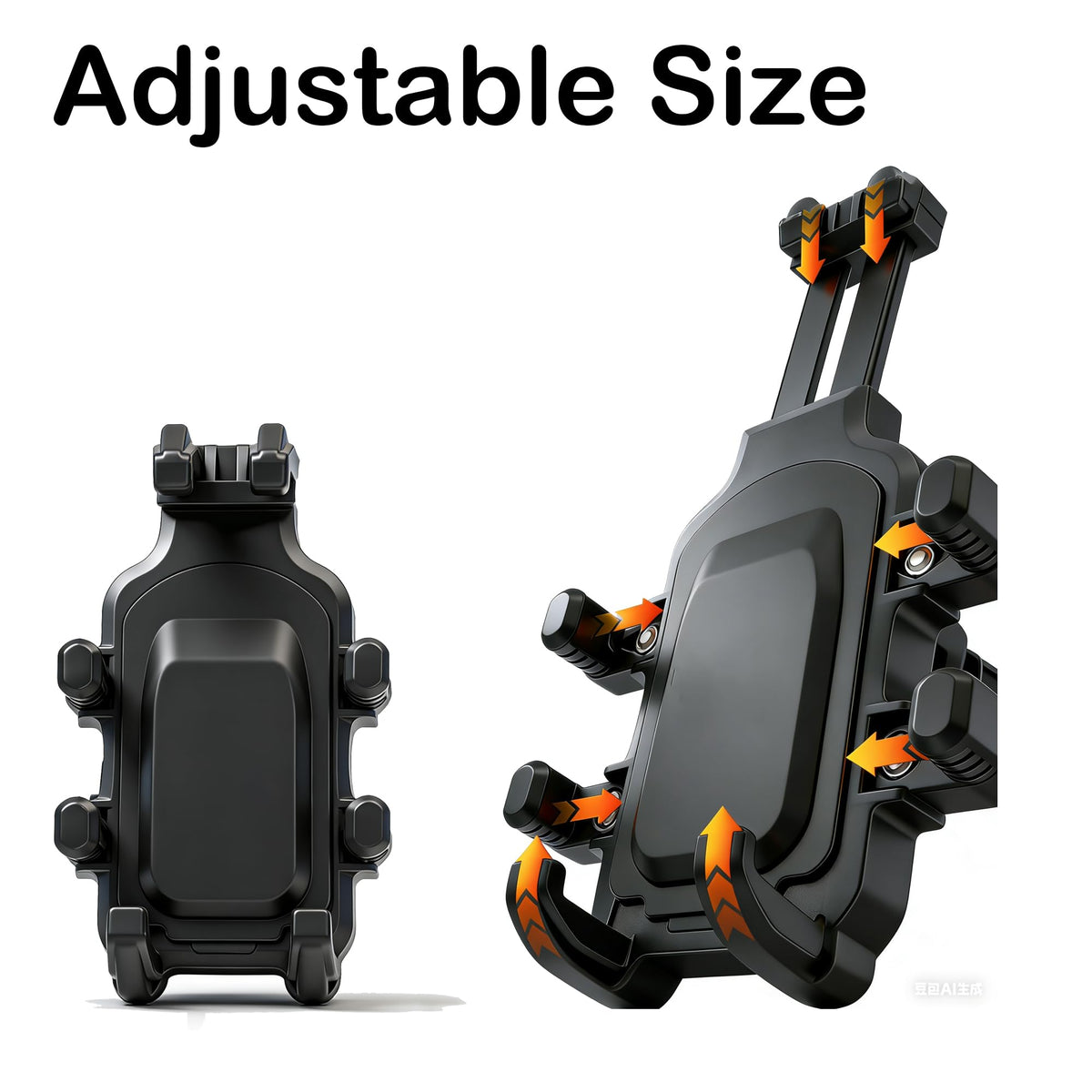 ShuoTurbo adjustment arm and dual ball joints showing flexible positioning