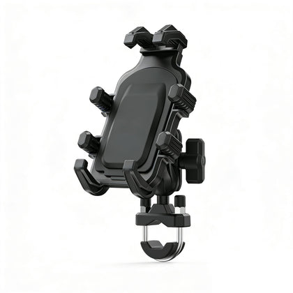 ShuoTurbo front view mounted on handlebar showing secure hold and durability