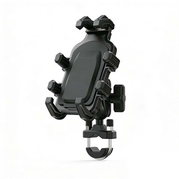 ShuoTurbo front view mounted on handlebar showing secure hold and durability