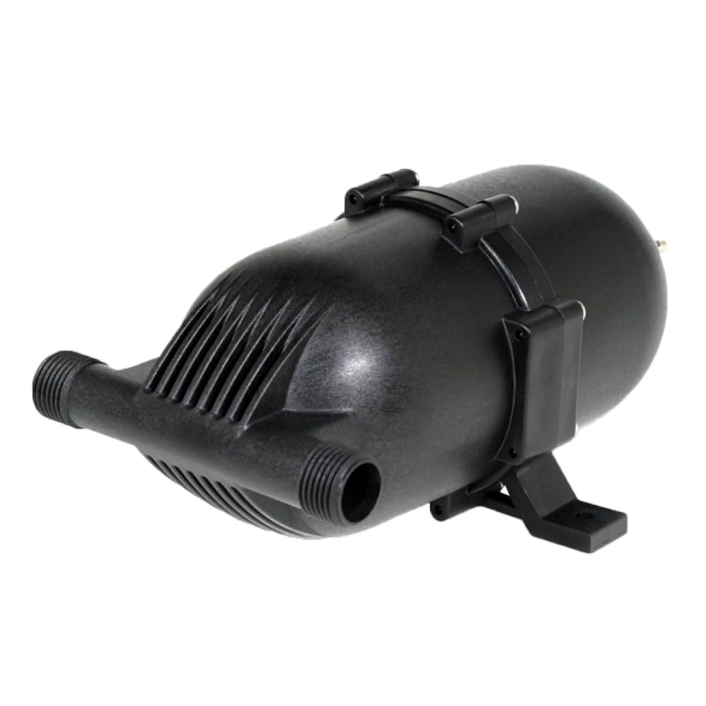 shurflo 182-200 front view showing compact tank and threaded connection for easy installation