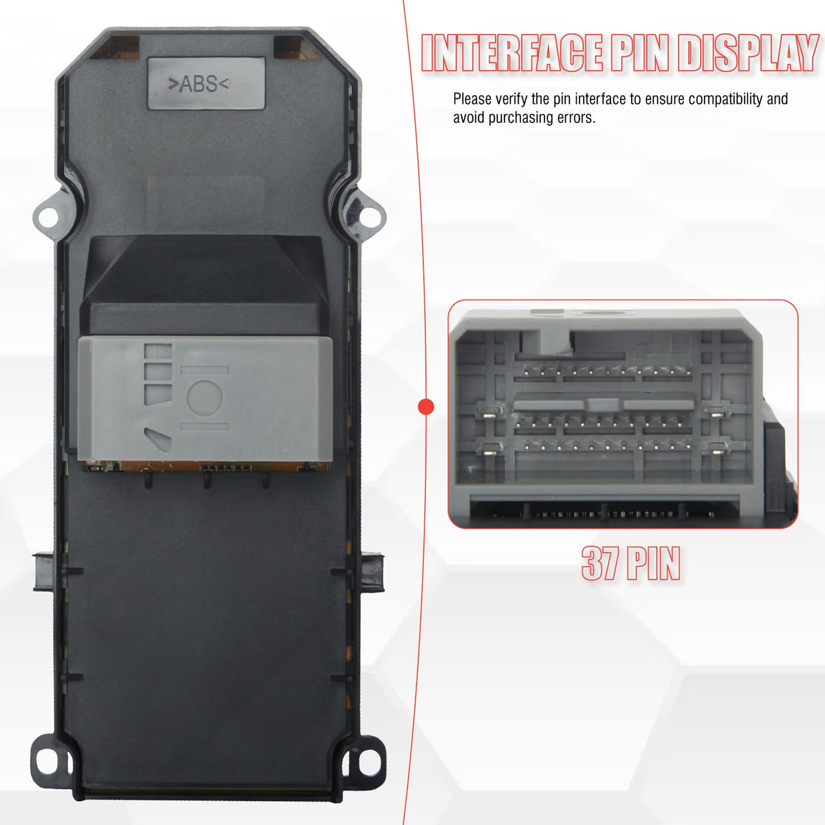Sianxaido switch installed in driver door illustrating correct fit and restoration