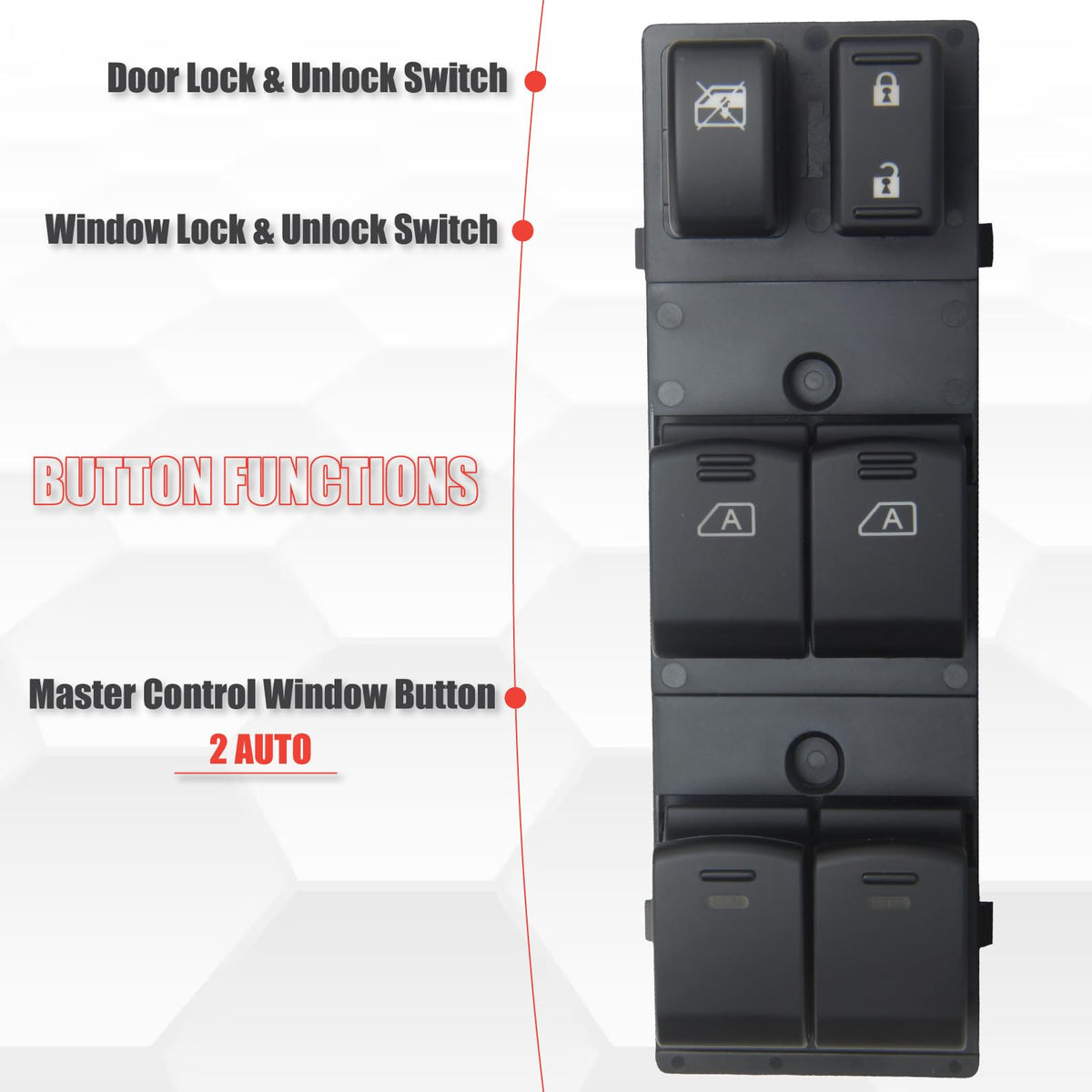 Sianxaido rear connector detail displaying plug pins for easy verification before purchase