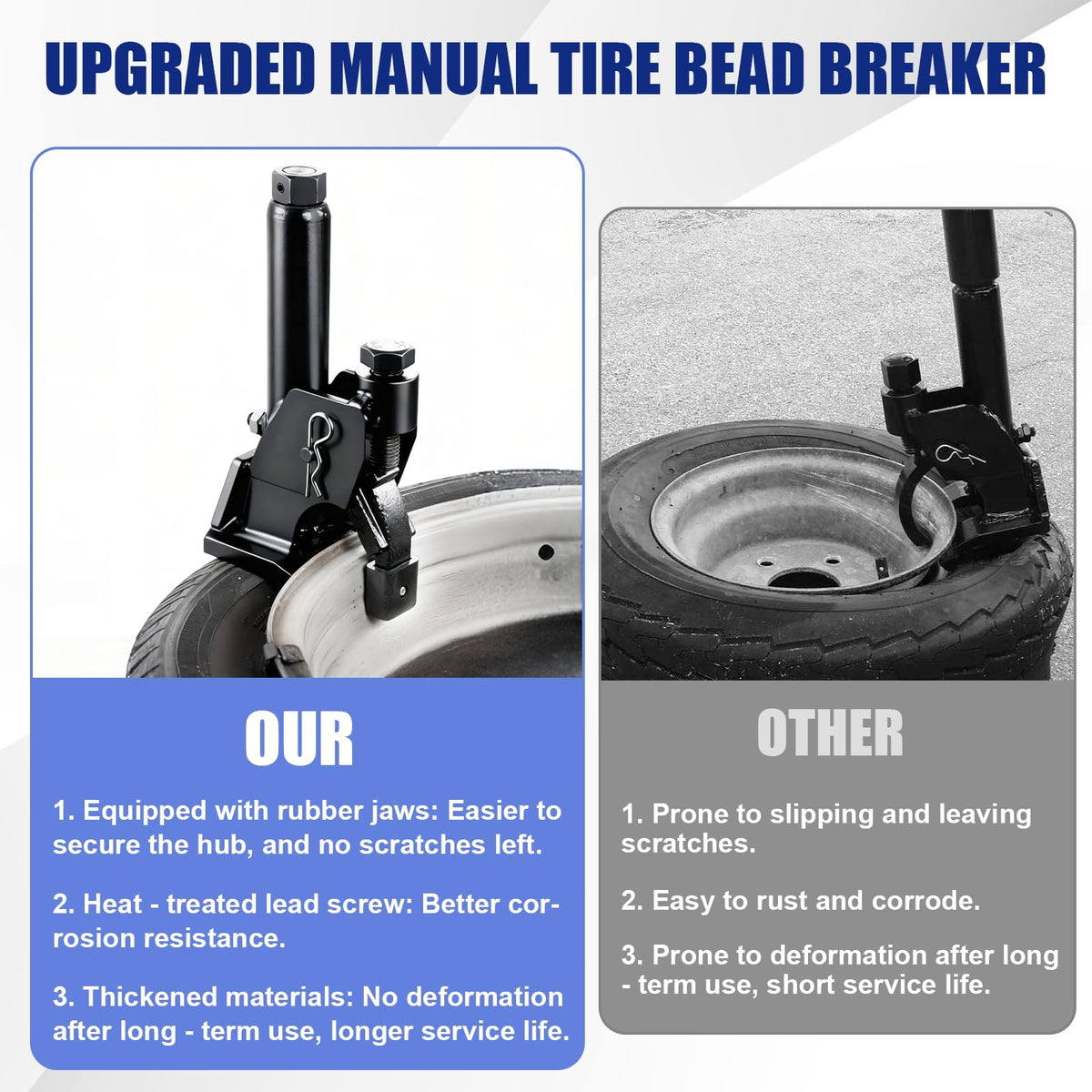 Siapupy in use on an ATV demonstrating fast on-site bead removal benefit
