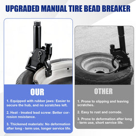 Siapupy in use on an ATV demonstrating fast on-site bead removal benefit