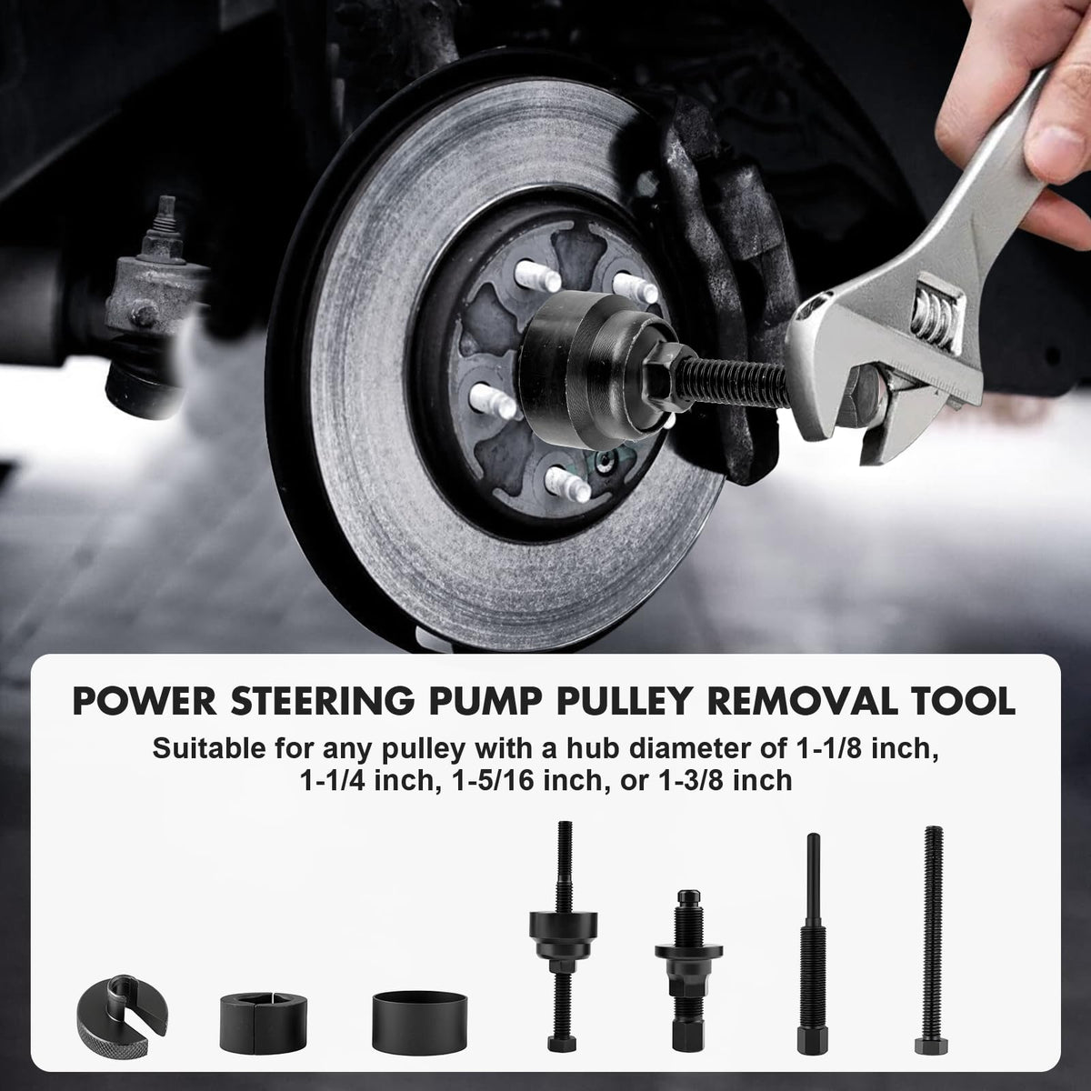 Siapupy installer sleeve and arbors array for accurate pulley installation