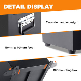 Sidasu battery box mounted on a trailer demonstrating secure installation outdoors