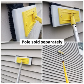Siding Brush close-up of nylon bristles, durable scrubbing for mildew removal