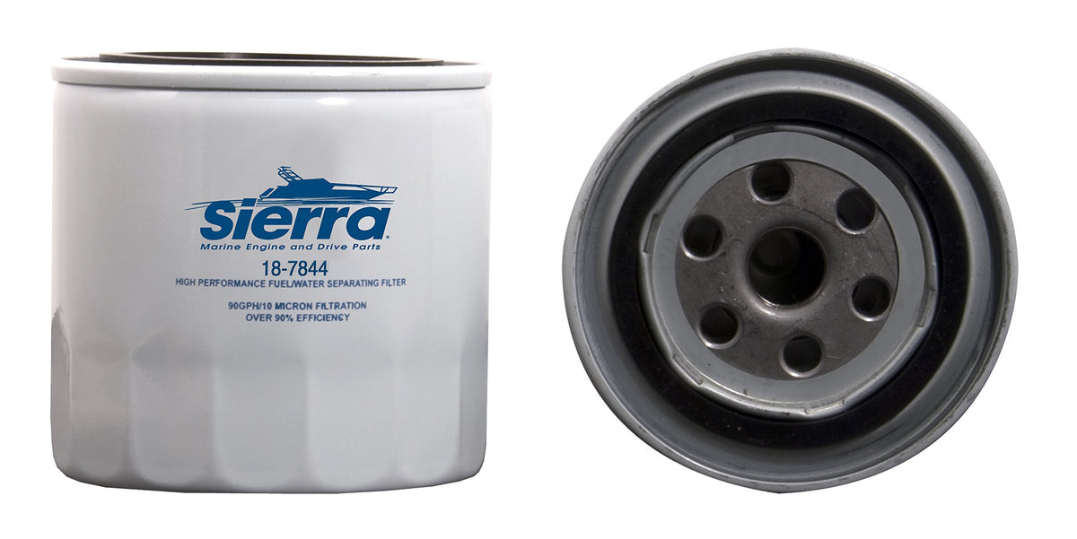 Sierra 18-7844 installed on outboard demonstrating proper fit and reliable flow