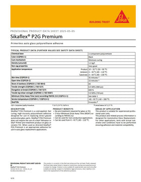 Workshop scene with Sika sikaflex p2g and tools, highlighting professional use readiness