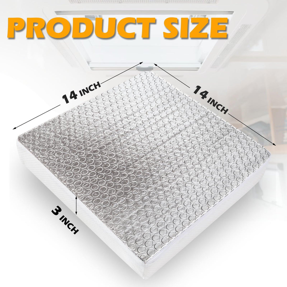 SIKADEER reflective aluminum surface detail that blocks radiant heat and UV