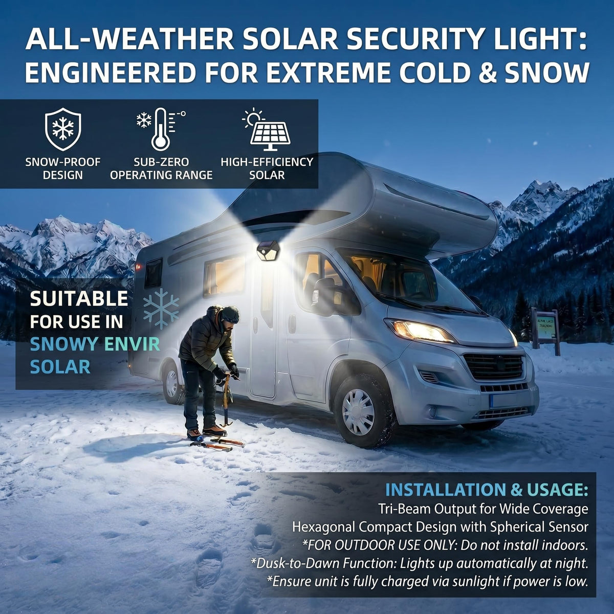 Silanit side profile highlighting compact size for tight RV spaces